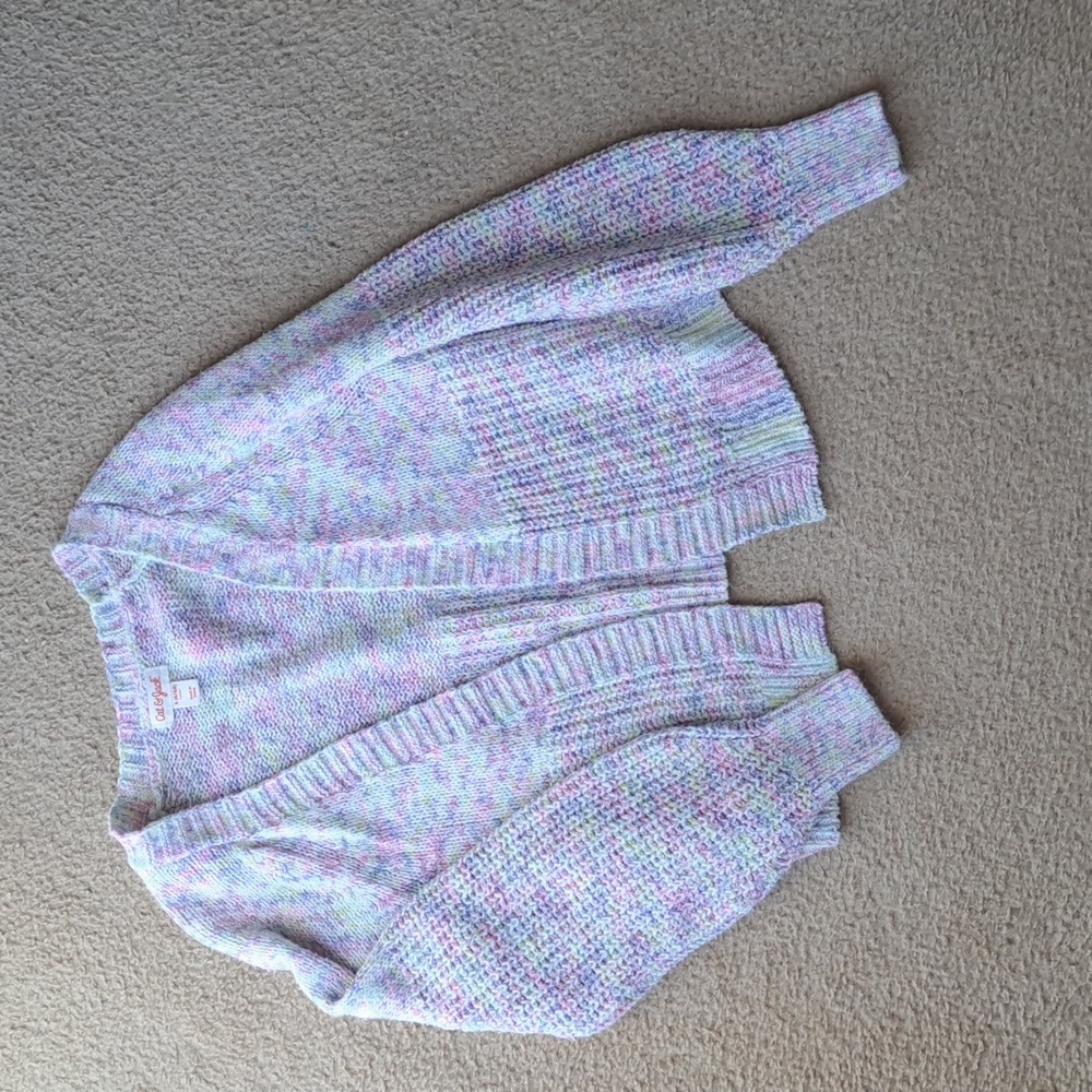 Girls' Short Open Layering Cardigan, Cat & Jack, Size S (6/6X)